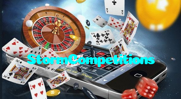 StormCompetitions casino presented on mobile device in Pakistan with slots and live games